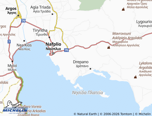 Mappa MICHELIN Lefkakia - ViaMichelin