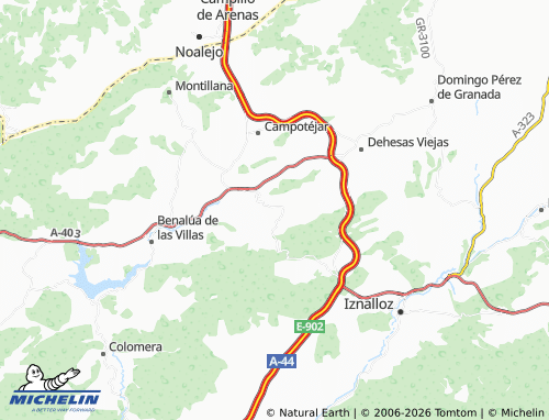 MICHELIN Onítar map - ViaMichelin