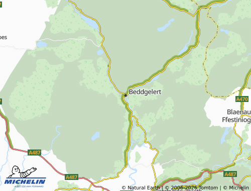 Mappa MICHELIN Beddgelert - ViaMichelin