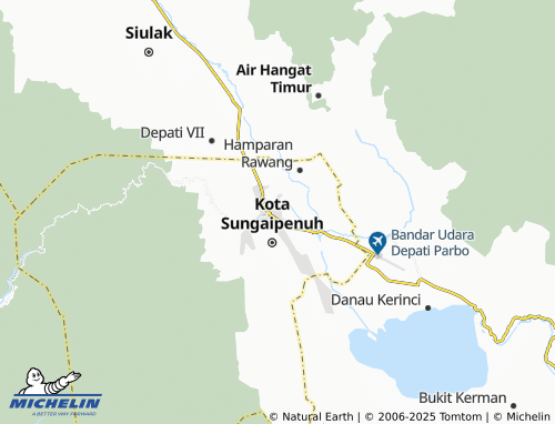 MICHELIN Sungai Penuh map - ViaMichelin