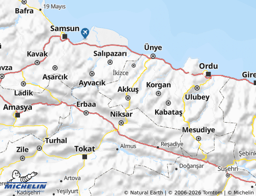 MICHELIN Akkuş map - ViaMichelin