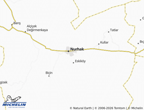 MICHELIN Hüyük map - ViaMichelin