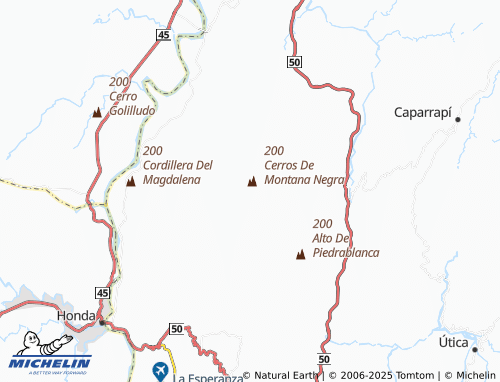 MICHELIN Cuatro Esquinas map - ViaMichelin
