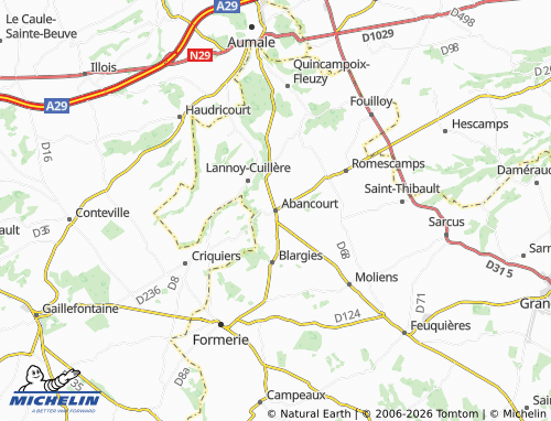 Mappa MICHELIN Abancourt - ViaMichelin