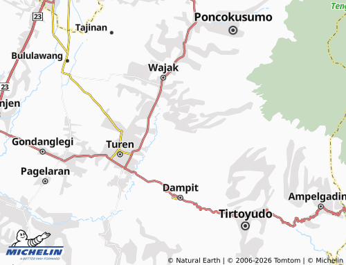Carte MICHELIN Sanankerto - ViaMichelin