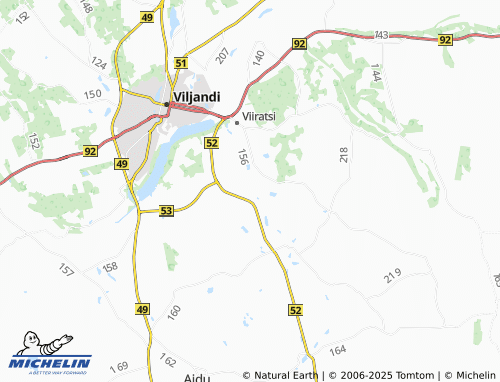MICHELIN Mäeltküla map - ViaMichelin