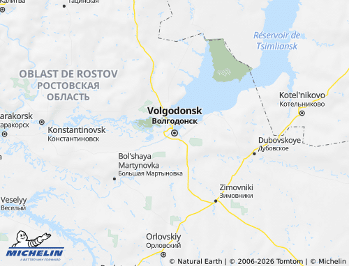 Kaart MICHELIN Rajon Volgodonskoj - ViaMichelin