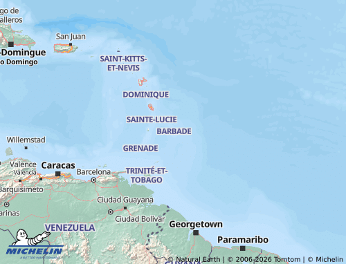 Mapa MICHELIN Barbados - ViaMichelin