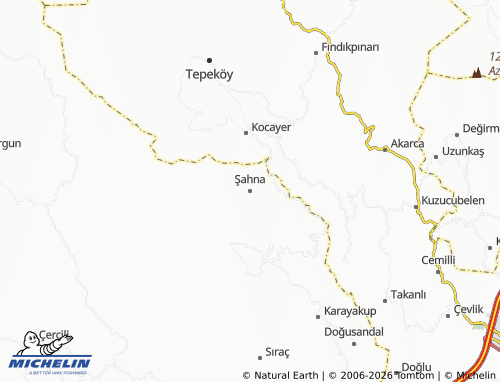 MICHELIN Şahna map - ViaMichelin