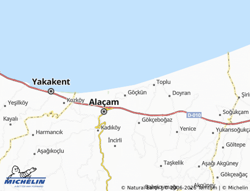 MICHELIN Göçkün map - ViaMichelin