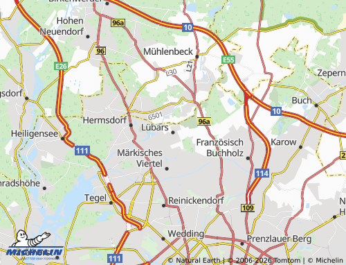 Mappa MICHELIN Lübars - ViaMichelin