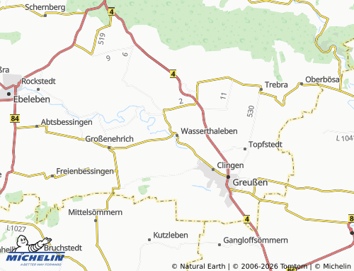 MICHELIN Wasserthaleben map - ViaMichelin