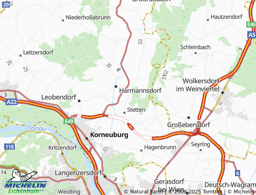 MICHELIN-Landkarte Seebarn - ViaMichelin