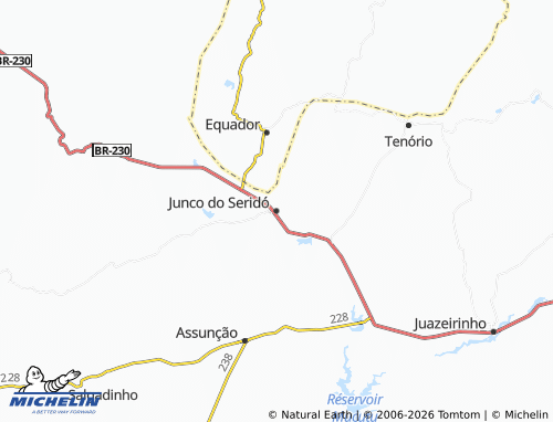 Mapa MICHELIN Junco do Seridó - ViaMichelin