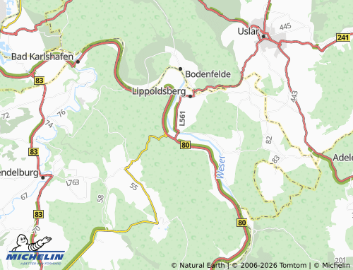 Mappa MICHELIN Gieselwerder - ViaMichelin
