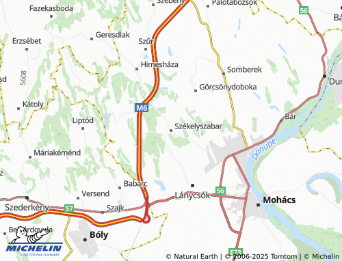 Carte MICHELIN Székelyszabar - ViaMichelin