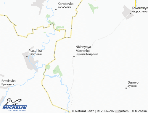 MICHELIN Nizhnyaya Matrenka map - ViaMichelin