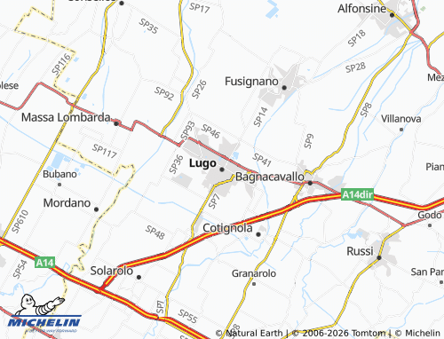 MICHELIN-Landkarte Lugo - ViaMichelin