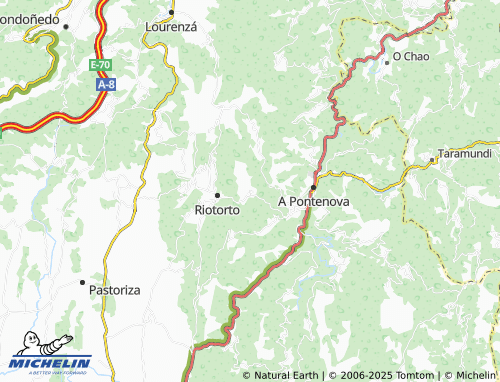 Carte MICHELIN Rececende (San Xoán) - ViaMichelin