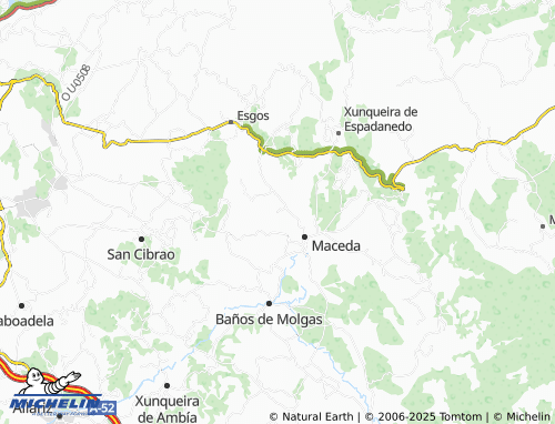 MICHELIN Calvelo map - ViaMichelin