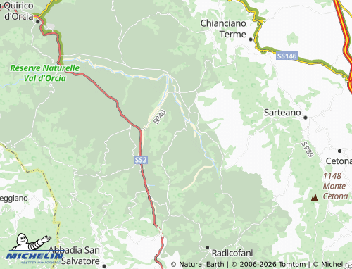 MICHELIN Contignano map - ViaMichelin