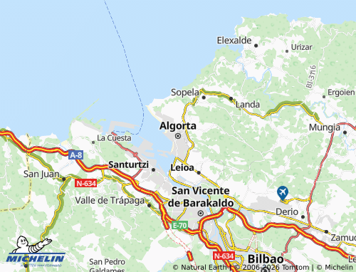 MICHELIN Algorta map - ViaMichelin