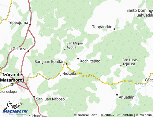 MICHELIN San Martín Totoltepec map - ViaMichelin