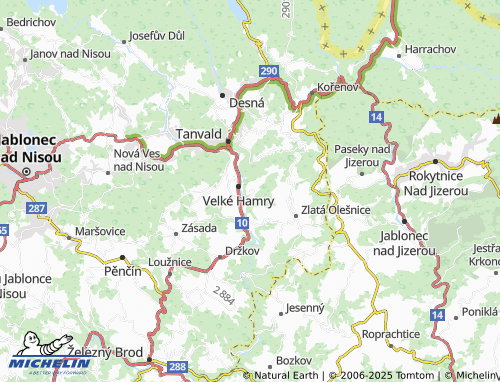 MICHELIN-Landkarte Bohdalovice - ViaMichelin