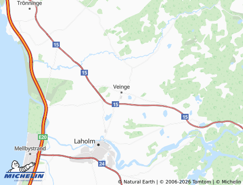 Mappa MICHELIN Veinge - ViaMichelin
