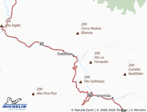 Carte MICHELIN Dabeiba - ViaMichelin