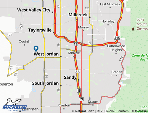 Mapa MICHELIN Midvale - ViaMichelin