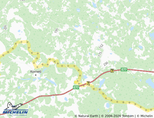 MICHELIN Posti map - ViaMichelin