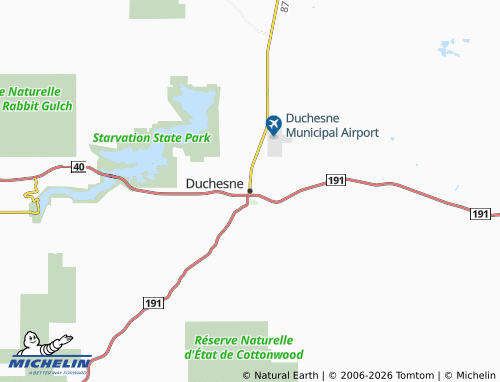 Mappa MICHELIN Duchesne - ViaMichelin