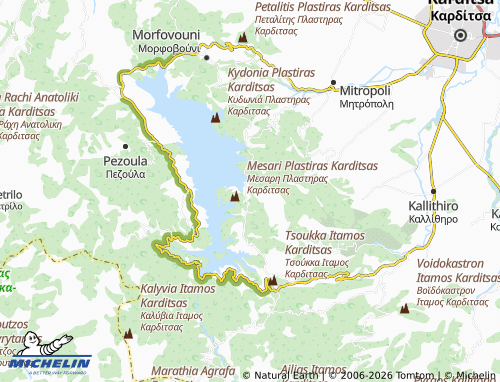 MICHELIN Agios Athanasios map - ViaMichelin