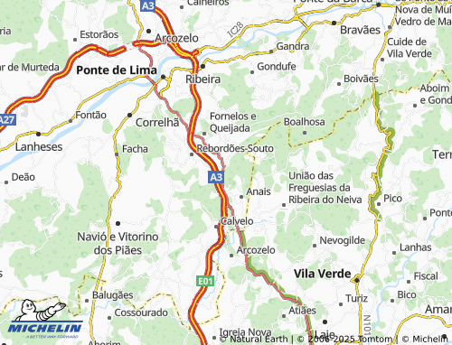 MICHELIN Quinta do Baganheiro map - ViaMichelin
