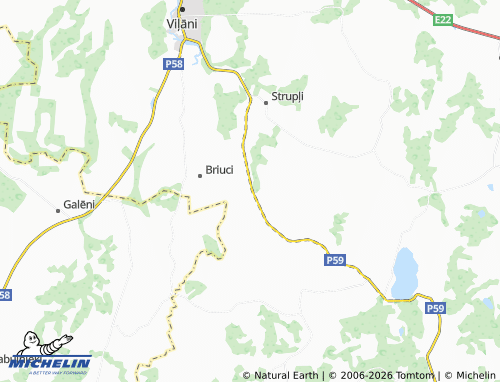Mapa MICHELIN Ustroņi - ViaMichelin