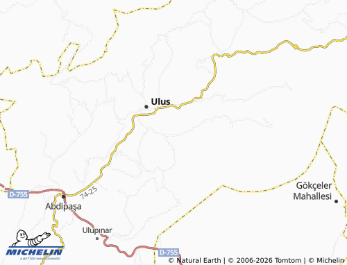 MICHELIN Eserler map - ViaMichelin