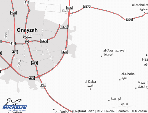 MICHELIN-Landkarte al-Wahah - ViaMichelin