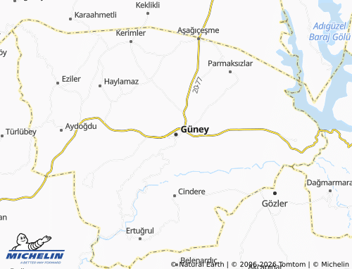 Kaart MICHELIN Güney - ViaMichelin
