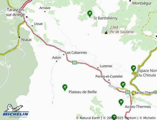 MICHELIN Vèbre map - ViaMichelin