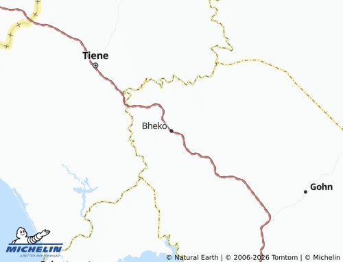 Mappa MICHELIN Bheko - ViaMichelin