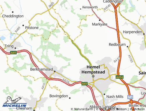 Mappa MICHELIN Nettleden with Potten End - ViaMichelin