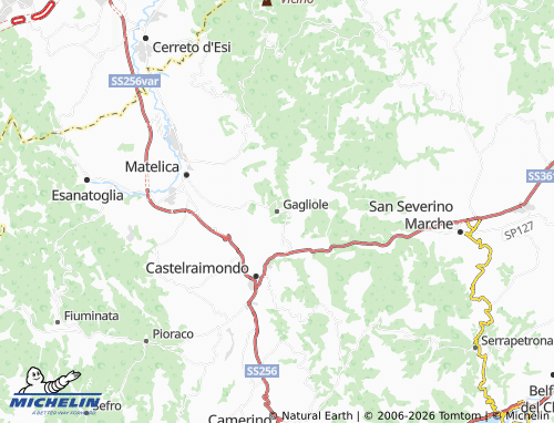 Mappa MICHELIN Gagliole - ViaMichelin