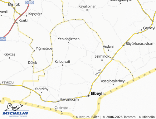 MICHELIN Günece map - ViaMichelin
