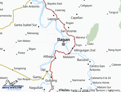 Mappa MICHELIN Guinatan - ViaMichelin
