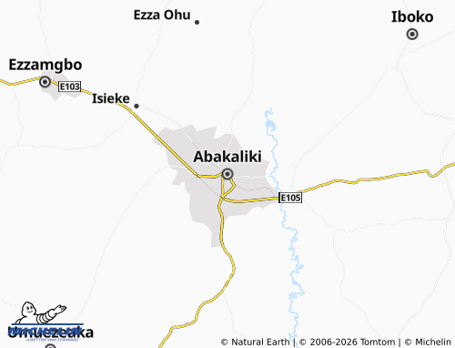 Mappa MICHELIN Abakaliki - ViaMichelin