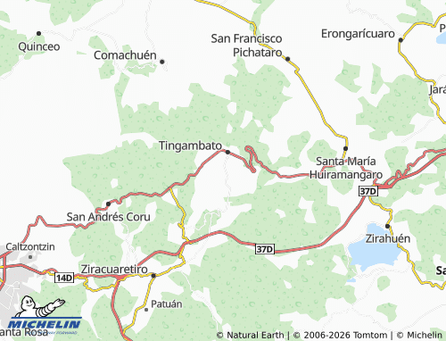 MICHELIN Chuscatiro map - ViaMichelin