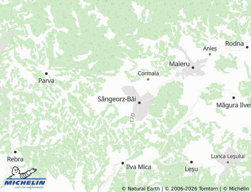 Mapa MICHELIN Valea Borcutului - ViaMichelin