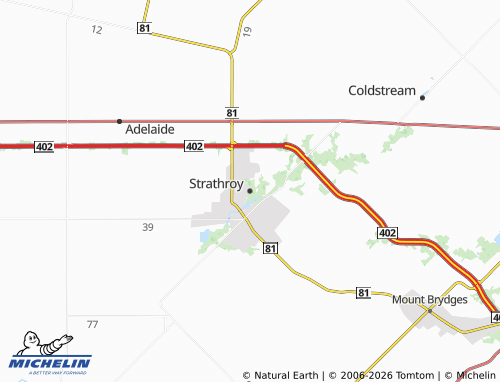 Mapa MICHELIN Strathroy - ViaMichelin