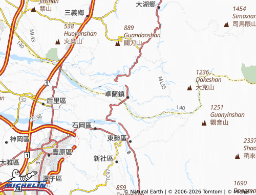 Mappa MICHELIN zhuo lan zhen - ViaMichelin